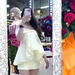 VÁY VOAN BỒNG TRỄ VAI