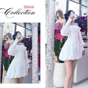 VÁY CÔNG CHÚA TRỄ VAI TAY BỒNG