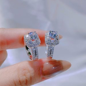 NHẪN VUÔNG VIỀN HẠT